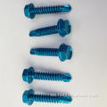 M3X30 mm azul 7075 botón de aluminio tornillos para la cabeza